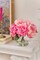 Spring Table Top Decor – Artificial Peonies in Vase, Silk Pink Flower Arrangement with Faux Water for Home, Wedding, Birthday & Party Centerpieces